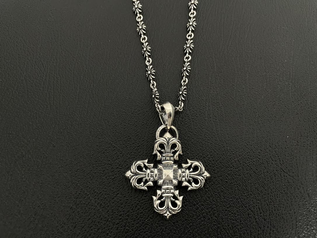 Chrome Hearts Silver Charm Necklaces